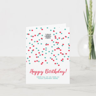 Turcos Red Confetti SVG Grattis på födelsedagen Lo Kort