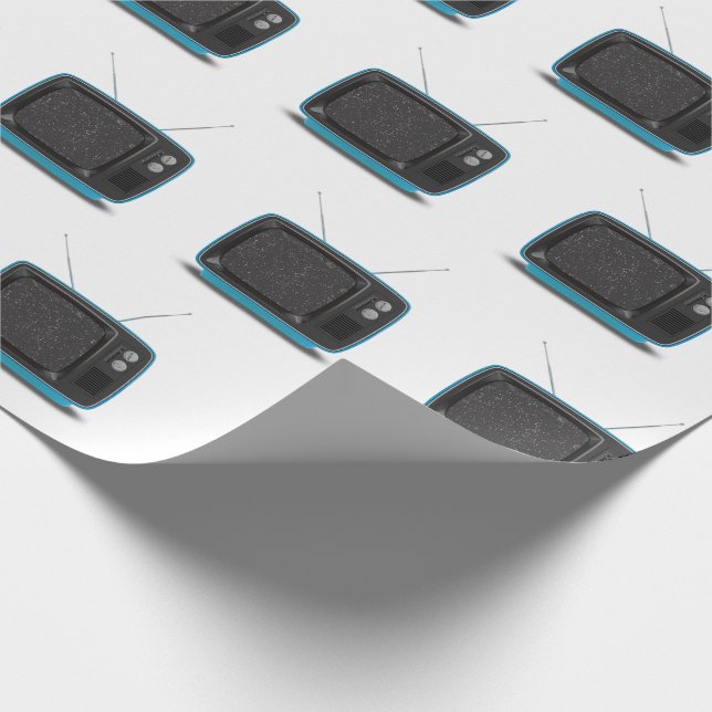 Turcos Retro TV Presentpapper (Hörn)