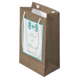 Turcos Seahorse Burlap Beach WedCollection Collect