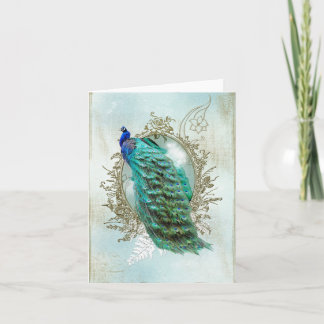 Turcos Shabby Peacock Helgkort