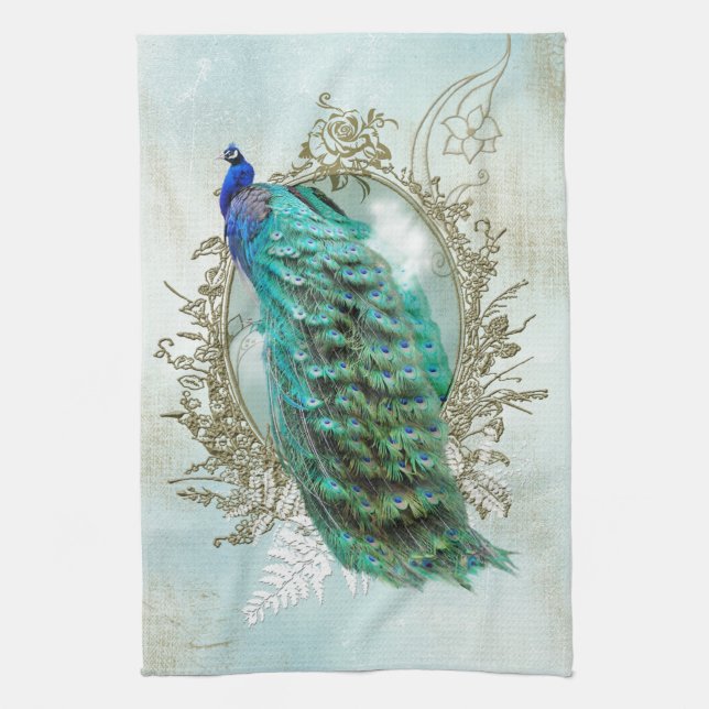Turcos Shabby Peacock Kökshandduk (Vertikal)