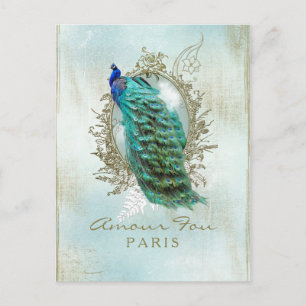 Turcos Shabby Peacock - vykort
