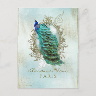 Turcos Shabby Peacock - vykort