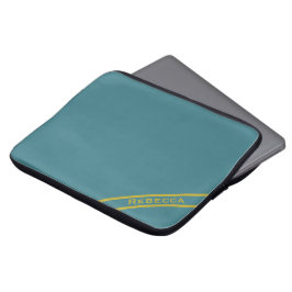 Turcos Solid Färg Plain Personal Laptop Fodral
