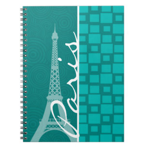 Turcos Squares (Paris) Anteckningsbok Med Spiral