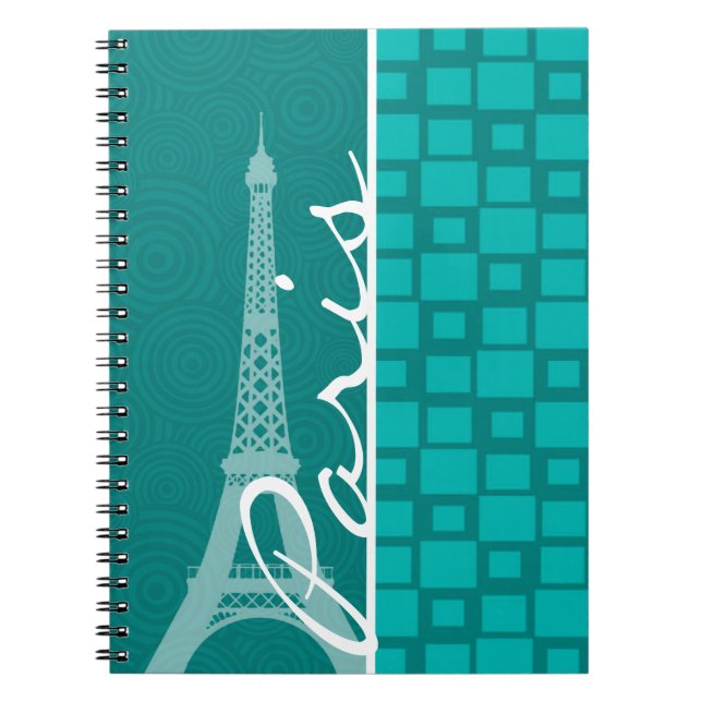 Turcos Squares (Paris) Anteckningsbok Med Spiral (Framsidan)