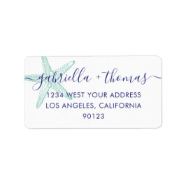 Turcos Starfish Beach OSA Address Label Adressetikett