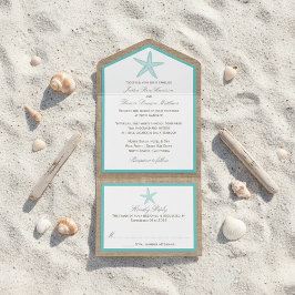 Turcos Starfish Burlap Beach WedCollection Collect