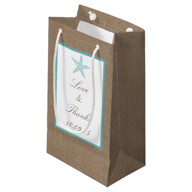 Turcos Starfish Burlap Beach WedCollection Collect (Framsidan Vinklad)