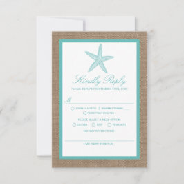 Turcos Starfish Burlap Beach WedCollection Collect OSA Kort