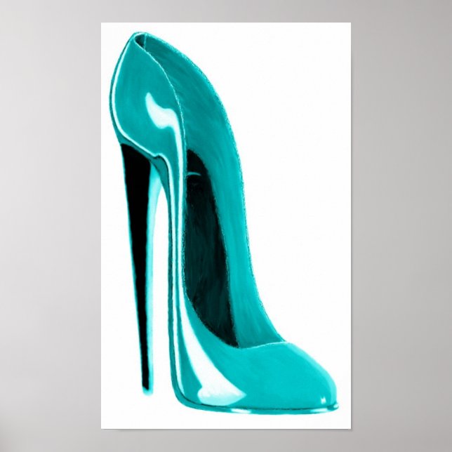 Turcos Stiletto Shoe Print Poster (Framsidan)