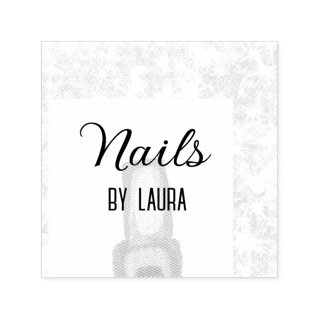 Turcos teal agate aqua nagel add namn webbplats q självfärgande stämpel (Design)