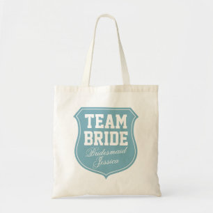 Turcos Team Bride tote bags för bröllopsfest Tygkasse