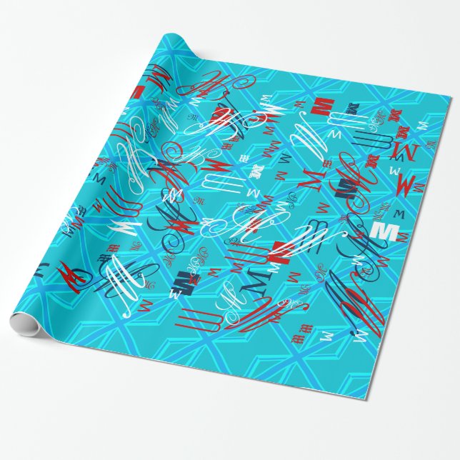 Turcos Union Jack Flagga Customize den Presentpapper (Utrullad)