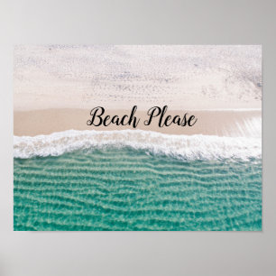 Turcos Vatten Beach Snälla, Anpassade Poster
