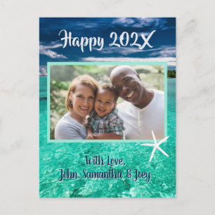 Turcos Vatten New Years Photo Hälsning Postcard Vykort