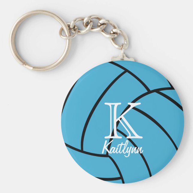Turcos Volleyball Monogram Keychain Nyckelring (Framsidan)