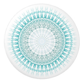 Turcos White Chevron Modern Mandala Knopp