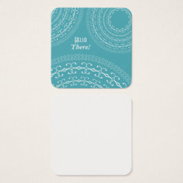 Turcos & White Surprise Personal Notes Fyrkantigt Visitkort