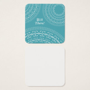 Turcos & White Surprise Personal Notes Fyrkantigt Visitkort