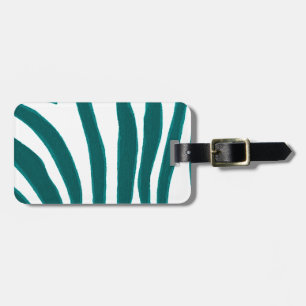 Turcos Zebra ränder Luggage Taggs Bagagebricka