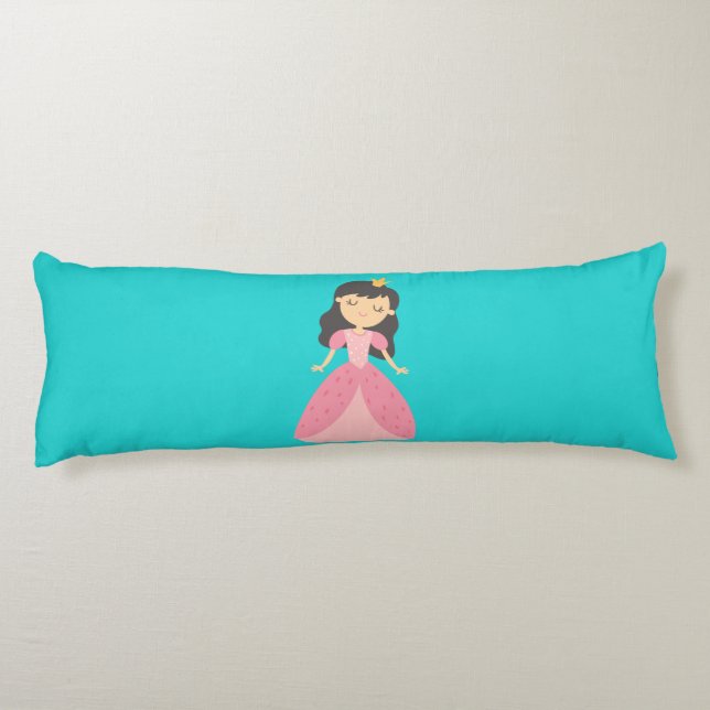 Turcouise & Rosa Princess Pillow Kroppskudde (Baksidan)
