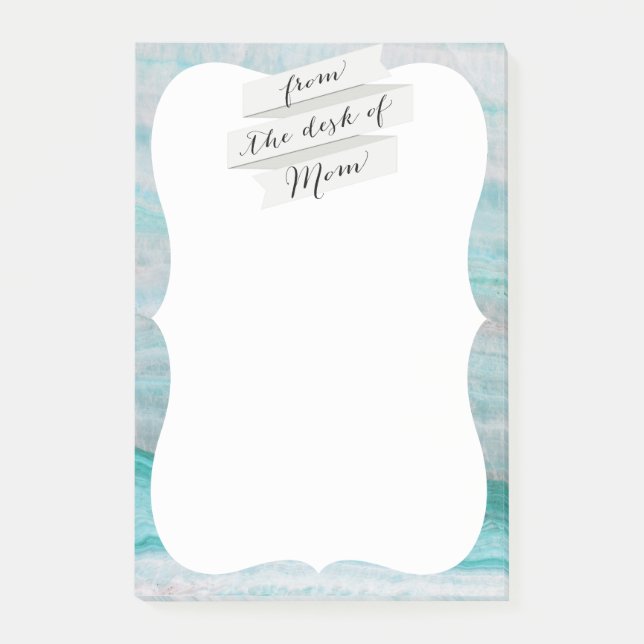 Turcousse Granite Stone-lagervågsutskrift Post-it Block (Framsida)