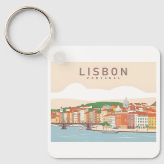 Turdesign för pastel från Lissabon Nyckelring