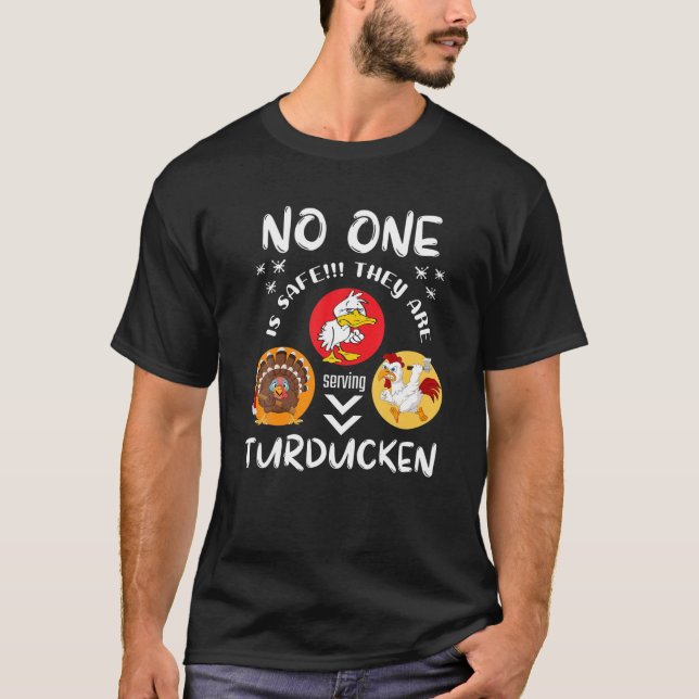 TURDUCKEN THANKSGIVING TEE CHRISTMAS FARM DJUR T (Framsida)