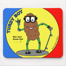 Turdy Boy stand - Red and Blue Mousepad - Clean Musmatta