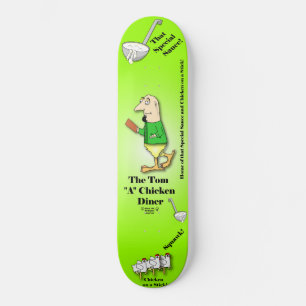 Turdy Boy-the Tom"A"Chicken Middag(V2) - Skateboar Mini Skateboard Bräda 18,5 Cm