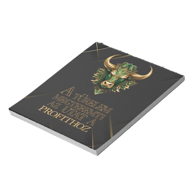 Türelem | Motiváció | Bullmarknaden Anteckningsblock (Roterad)