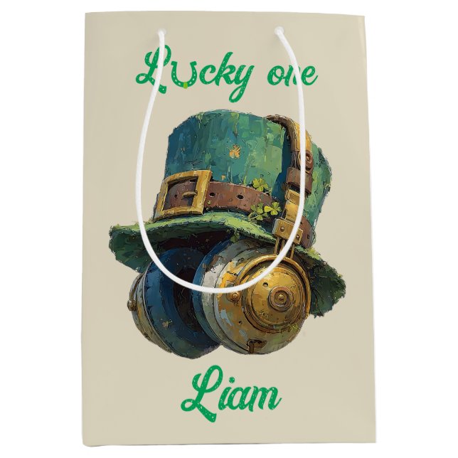 Turens dag St. Patrick's Day Musik Personligad (Framsidan)