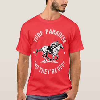 Turf Paradise Racetrack Horse Tävla Fläkt Equestri T Shirt