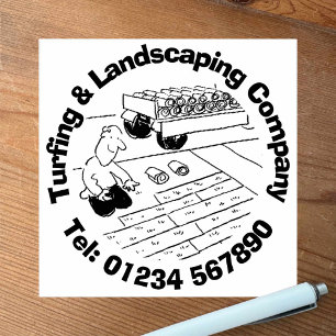 Turfing & Landscaping. Stämpel