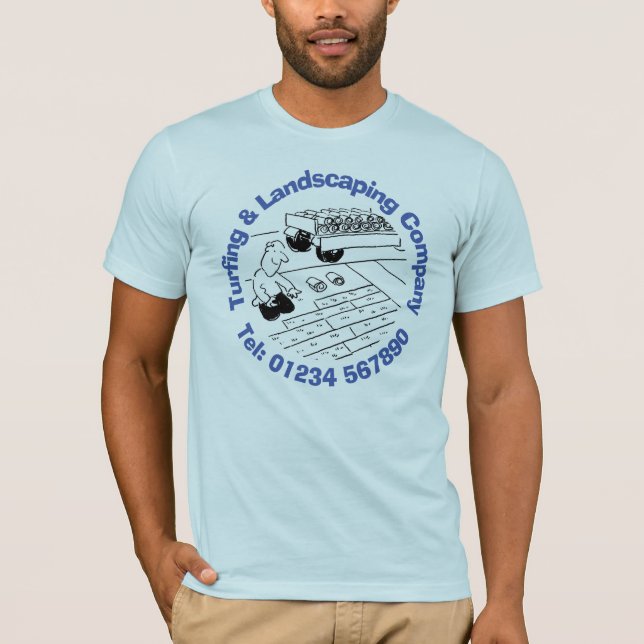Turfing & Landscaping. T Shirt (Framsida)