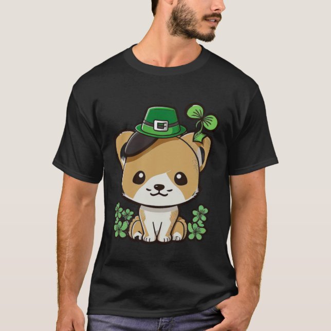 Turgrön stolt irländsk St Patricks Day katt 1 T Shirt (Framsida)