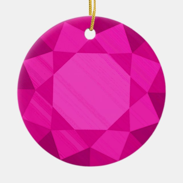 Turimaline Gemstone/Jewel Graphic Image Julgransprydnad Keramik (Framsidan)