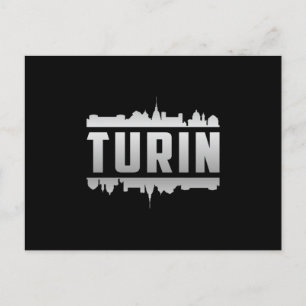 Turin Italien City Skyline Cityscape Funny Gift Vykort