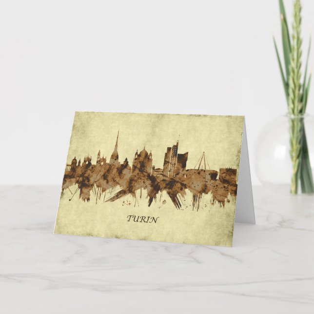 Turin Italien Cityscape Helgkort (Framsida)