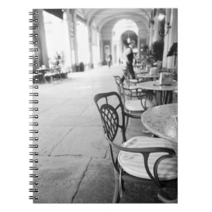 Turin Italien, kafé och valv Anteckningsbok