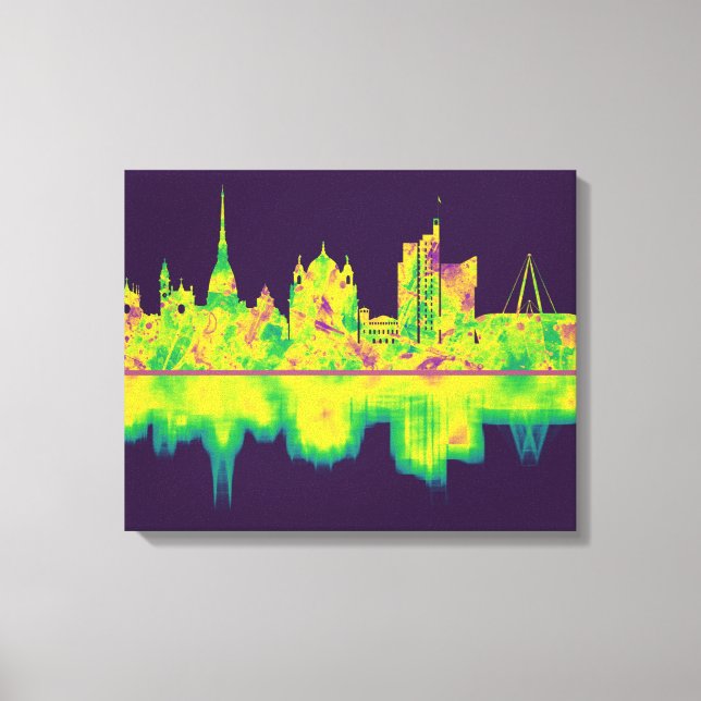 Turin Italien Skyline Canvastryck (Framsida)