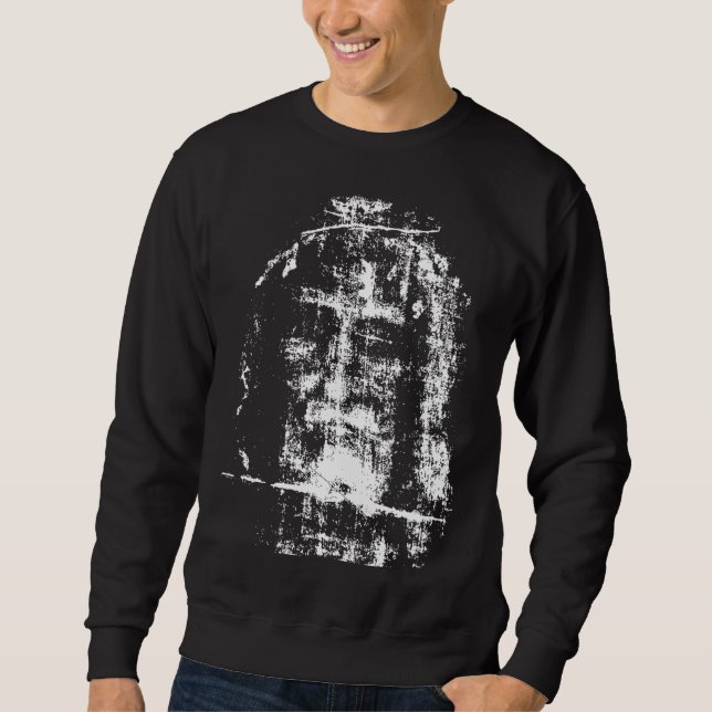 Turin Jesus Kristus Ansikte Lång Ärmad Tröja (Framsida)