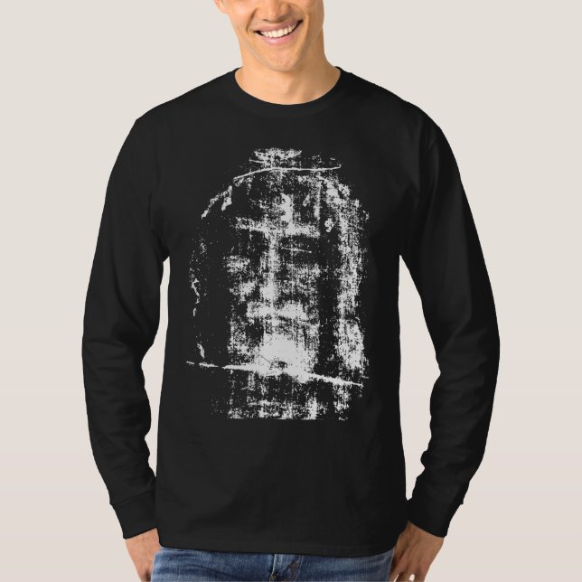 Turin Jesus Kristus Ansikte T Shirt (Framsida)