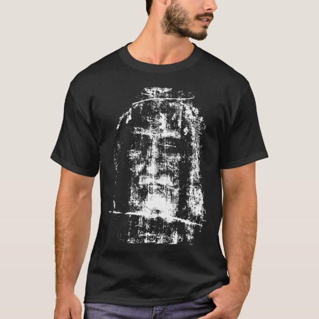 Turin Jesus Kristus Ansikte T Shirt (Framsida)