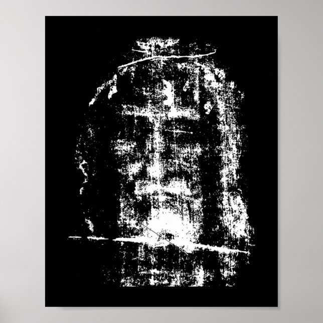 Turin Jesus Kristus Ansikte T-ShirtTurin Poster (Framsidan)