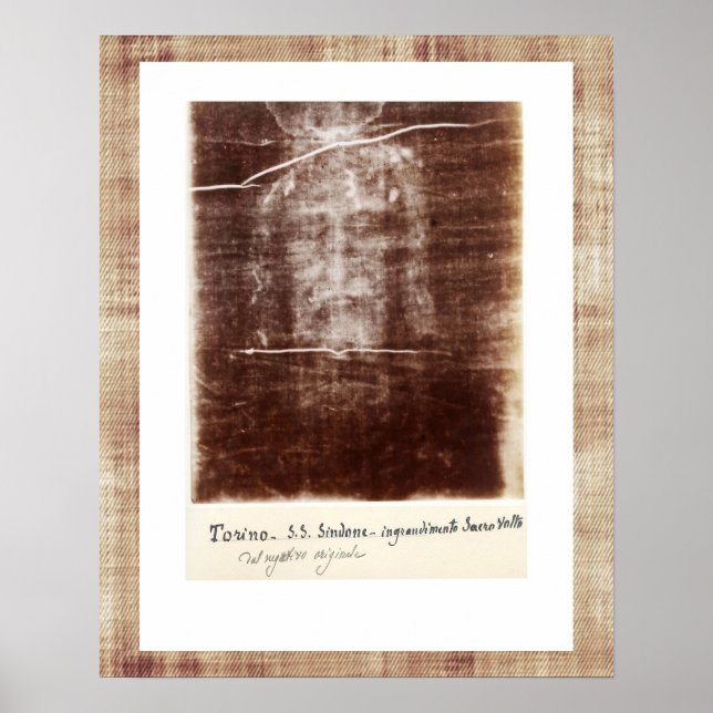 Turin Jesus Negativa Photo Sekdo Pia Poster (Framsidan)