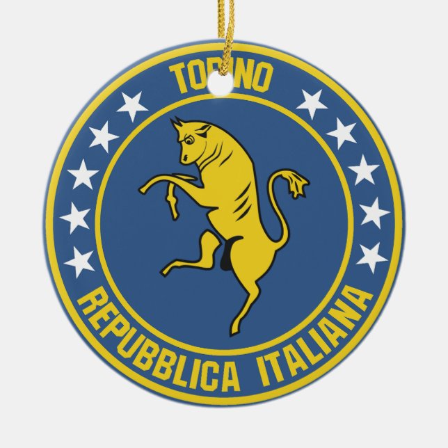 Turin Julgransprydnad Keramik (Framsidan)