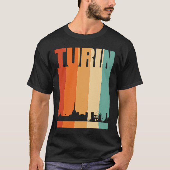 Turin Skyline T Shirt (Framsida)