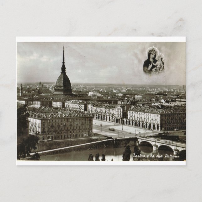 Turin, Torino, stadsvy Vykort (Framsida)